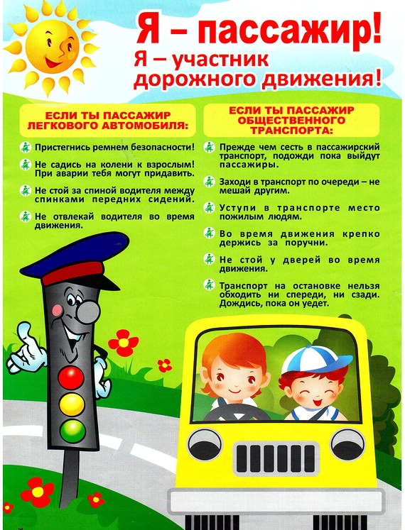 Плакат "Я-пассажир"